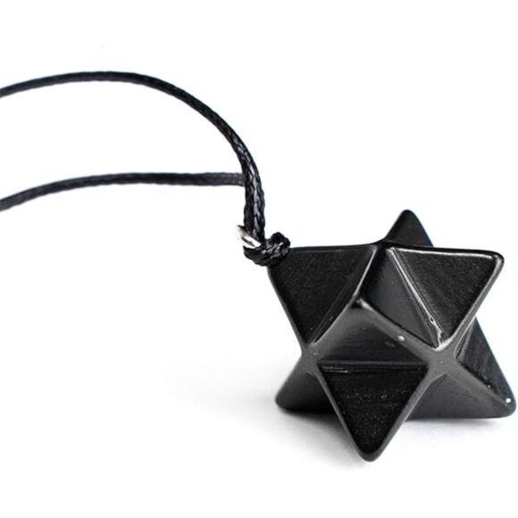 Heritage Shungite Stone Necklace | Round Shungite Pendant Amulet | Authentic - Picture 8 of 8